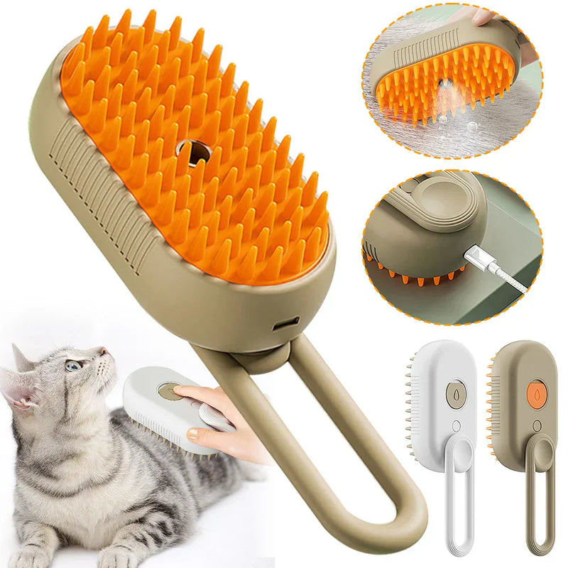 3-in-1 Elektrische Stoomborstel voor Huisdieren - SteamPet