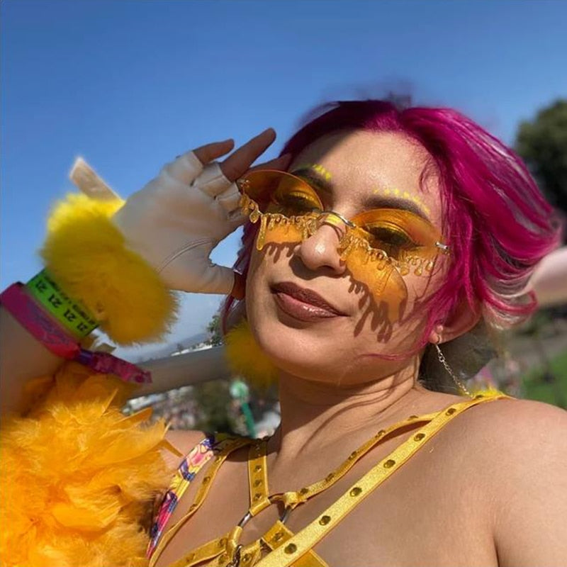 'Cry me a Glitter' Sunglasses | Let the festival season begin!