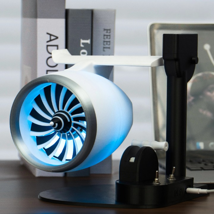 Turbojet Fan-Type Mist Humidifier with RGB Lighting – AeroMist