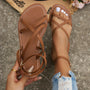 Stilvolle Ledersandalen mit zarten Riemchen - Mirella