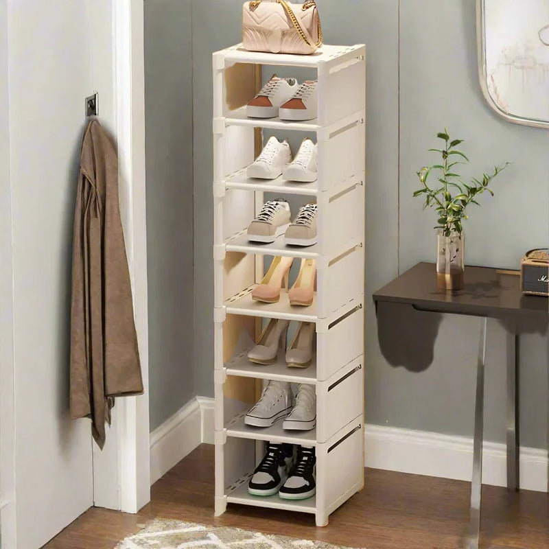 Space-saving metal shoe rack with 6 or 8 layers – Liora