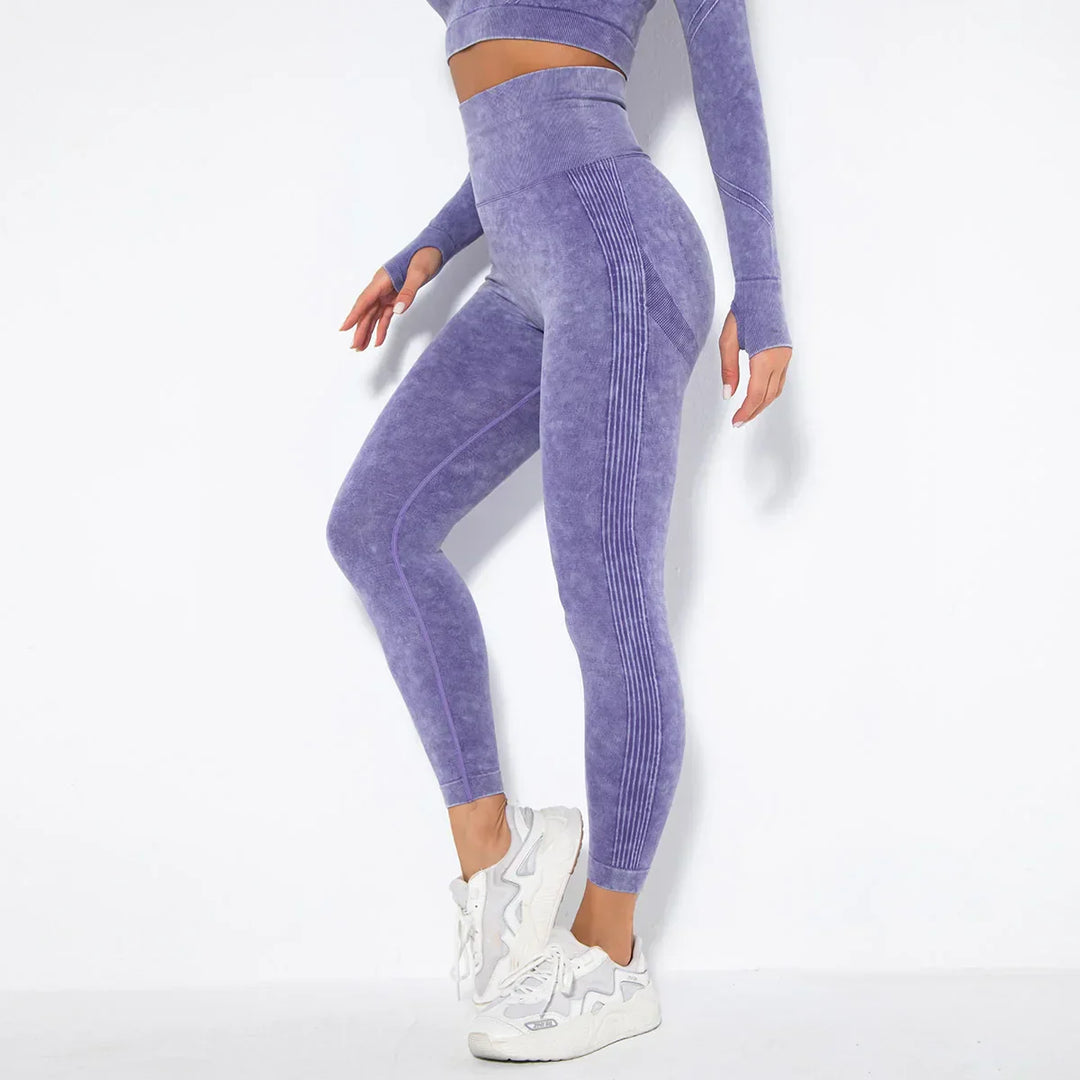 Nahtloses Damen Yoga Set mit Cropped Top - Nova