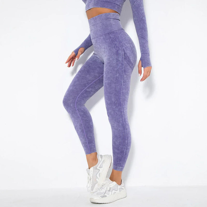 Nahtloses Damen Yoga Set mit Cropped Top - Nova