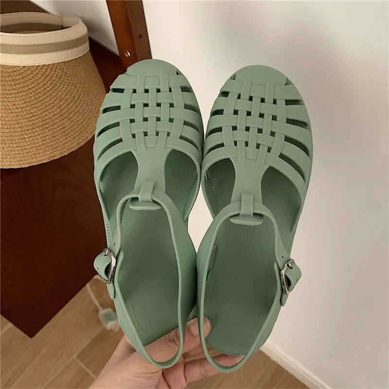 Trendy Plateau Dames Sandalen in Koreaanse Stijl – Alina
