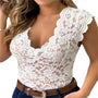 Stilvolles Damen-Sommer-Top aus Spitze mit Blumenmuster - SpitzenLicht