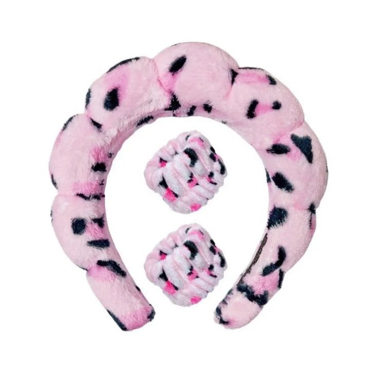 Pluche Spa Hoofdband & Polsband Set - Fluffiea