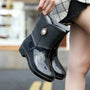Damen Regenstiefel wasserdicht mit Blumen-Detail & Profillaufsohle – Serelina