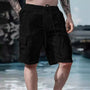 Luftige Herren-Leinen-Shorts mit Weiten Beinen und Kordelzug - Silas
