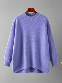 Klassischer gestrickter Damenpullover - Evelina