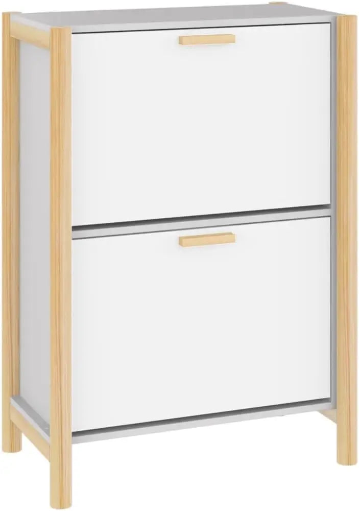Slim Shoe Shelf with Doors 57.5 × 33 × 80 cm – TidyStep