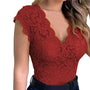 Stilvolles Damen-Sommer-Top aus Spitze mit Blumenmuster - SpitzenLicht