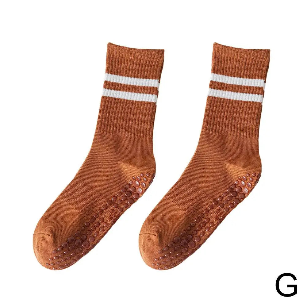 Rutschfeste Mid-Tube-Sportsocken für Fitness und Yoga - GripFit