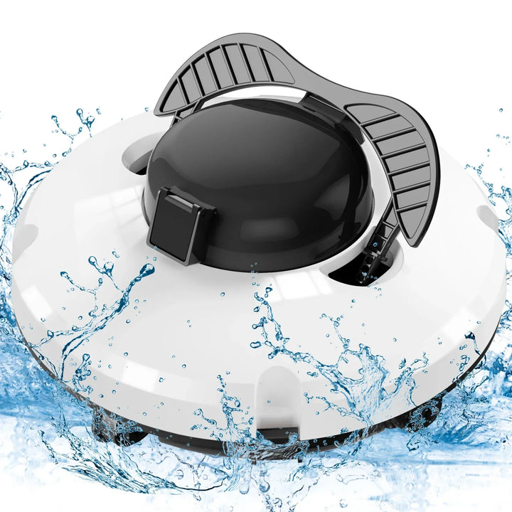 Cordless Robotic Pool Cleaner IPX8 Waterproof Dual Motor 120-Minute Runtime – AquaMate 