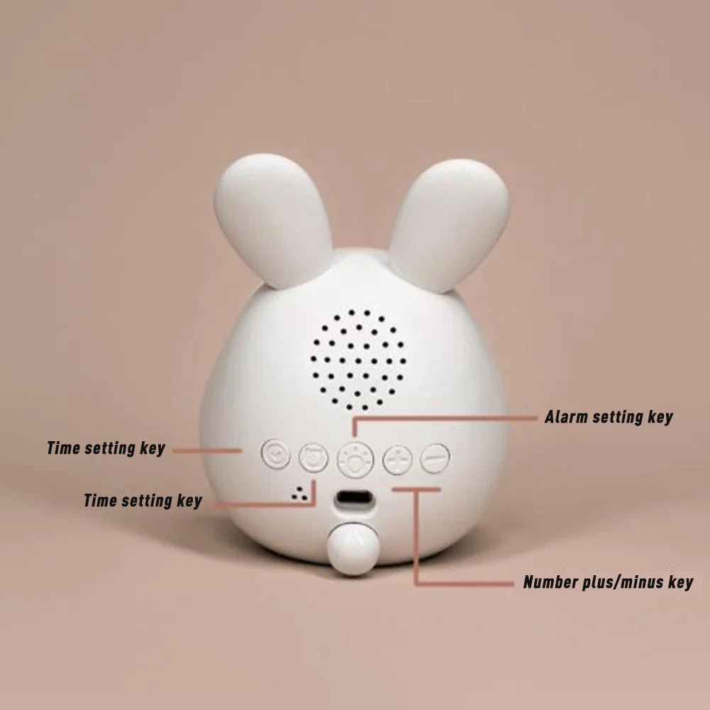 Kinderwecker in Hasenform mit LED-Nachtlicht - BunniGlow