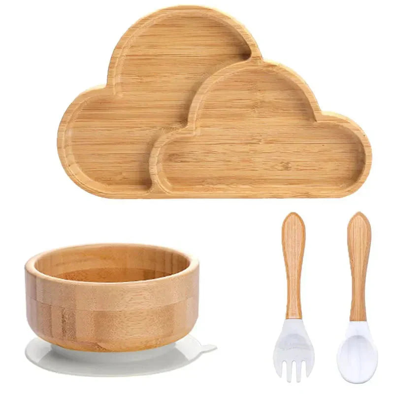Kindergeschirr-Set mit Saugnapf - EcoFeast