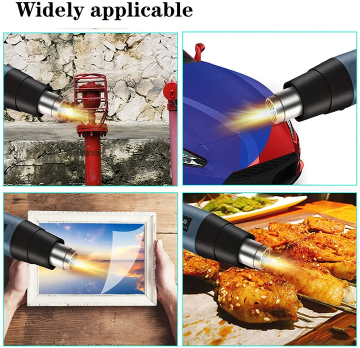 2000W Industrial Electric Heat Gun with Digital LCD Display Adjustable Temperature – ProTherm