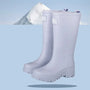 Damen Chelsea Regenstiefel wasserdicht mit Blockabsatz & Profillaufsohle – Saphira