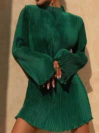 Plissee Flare Kleid - Liva