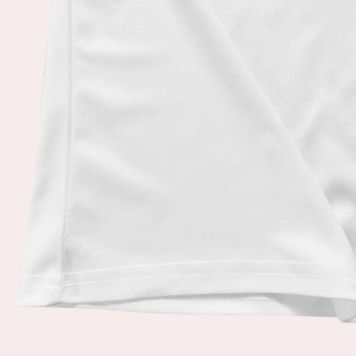 Printed White Polo for Men - Lucas