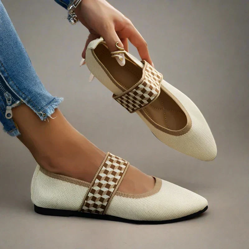 Stilvolle Damen-Sommerschuhe mit spitzer Spitze - Lina