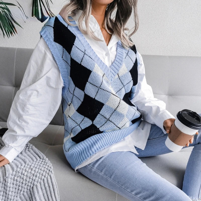 Karierter Damen-Spencer – Yara