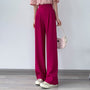 Legere Damenhose mit hoher Taille und weitem Bein - Emilia