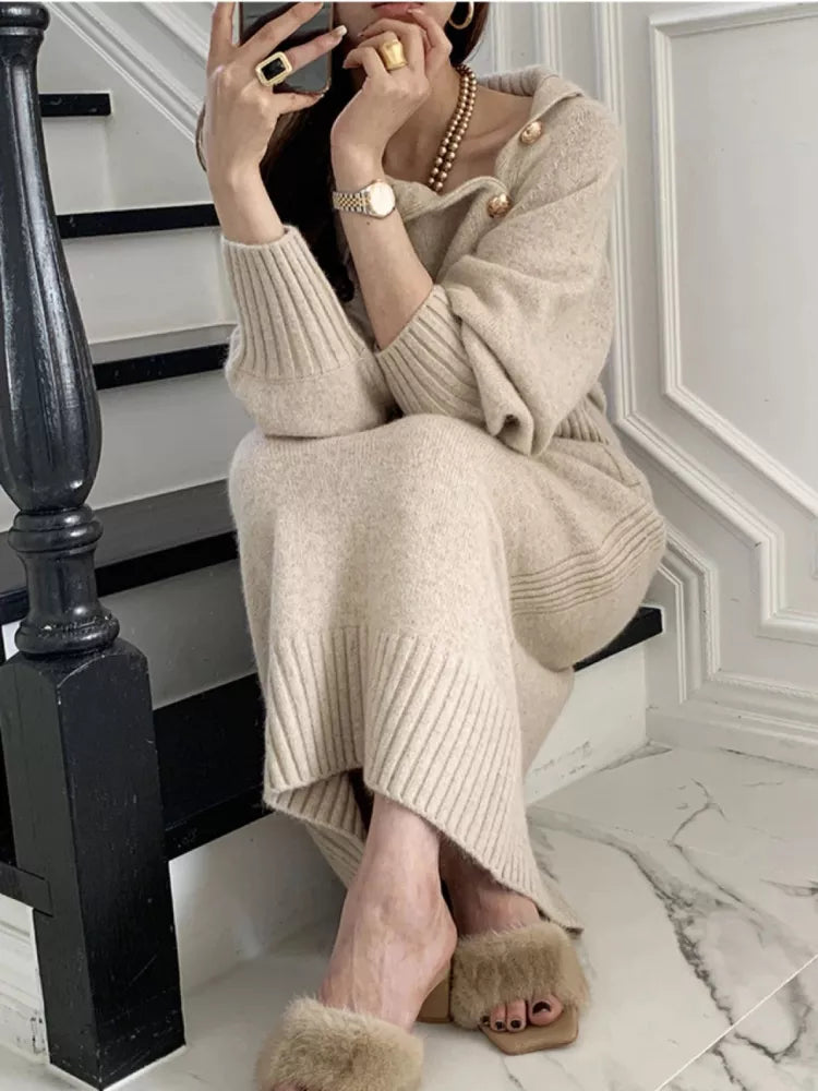 Rian Knitted Dress | Vintage & Warm