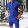 Atmungsaktives & Stylishes Herren-Sommer-Set mit Poloshirt & Shorts - Nilo