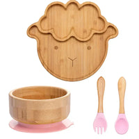 Kindergeschirr-Set mit Saugnapf - EcoFeast