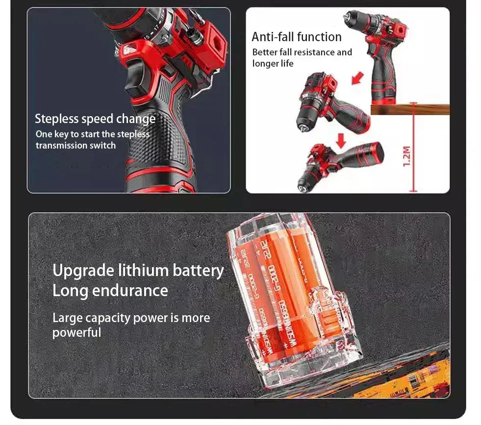 Draadloze Slagboormachine 20V – DrillMate