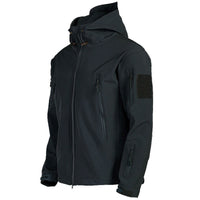 Herren Softshelljacke mit Kapuze - Titan