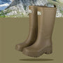 Damen Chelsea Regenstiefel wasserdicht mit Blockabsatz & Profillaufsohle – Saphira