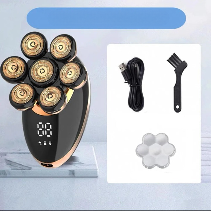 7D Floating Electric Razor with 5-in-1 Grooming Kit &amp; Waterproof Design – FlexEdge 