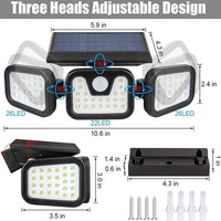 Solarbetriebene Wandleuchte - EcoBright