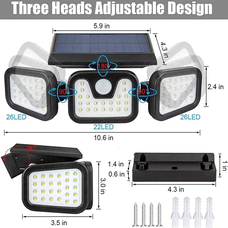 Solarbetriebene Wandleuchte - EcoBright