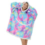 Oversize Fleece-Decke mit Kapuze & Taschen – SnugJoy