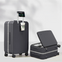 Aluminiumrahmen-Hardshell-Koffer mit USB-Anschluss – Turin