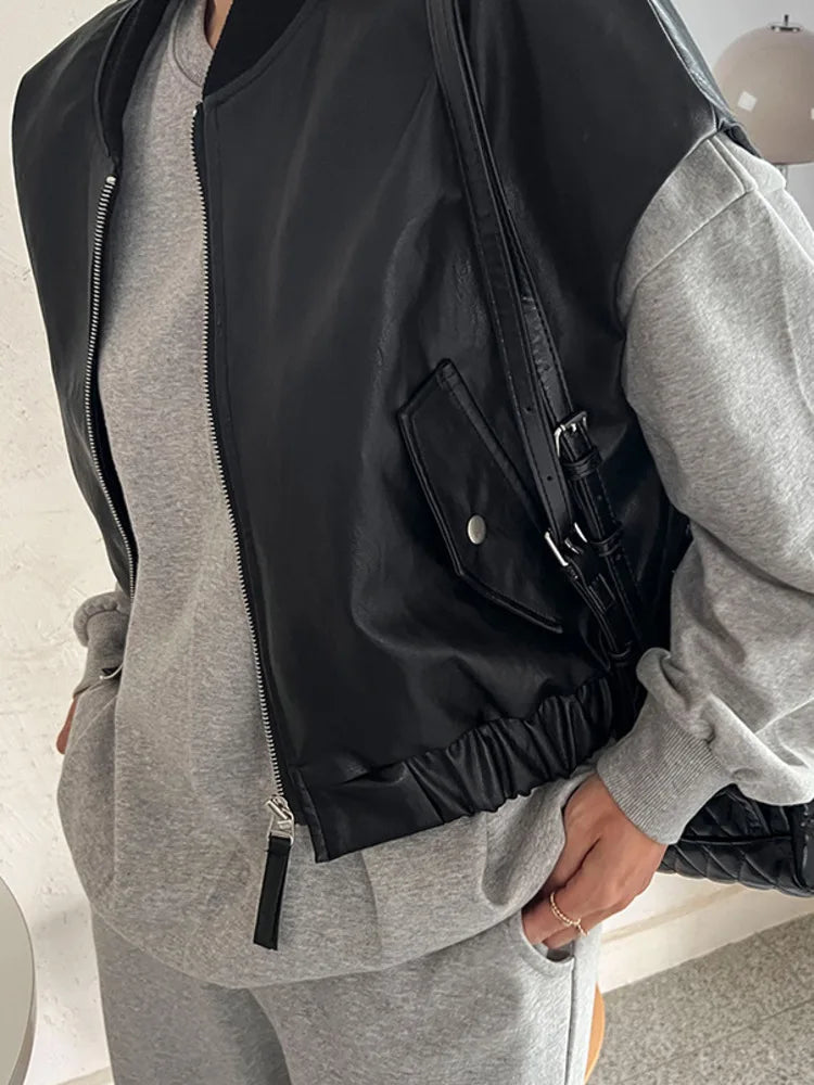 Lila Lederweste | Eng & Trendy
