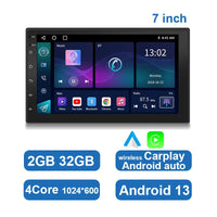 Universele Android Auto Stereo met Touchscreen, GPS en Draadloze CarPlay