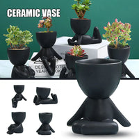 Handgefertigter Keramik-Sukkulenten-Planter mit Abflussloch - TerraCotta
