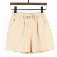 Luftige Damen-Leinen-Shorts mit Hoher Taille und Sportlicher Passform – Fenja