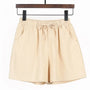 Luftige Damen-Leinen-Shorts mit Hoher Taille und Sportlicher Passform – Fenja