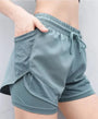 Atmungsaktive & Schnell Trocknende High-Waist Damen-Fitnessshorts – Mira