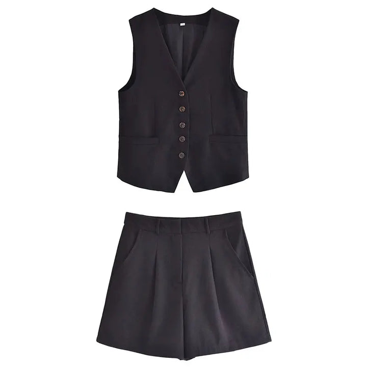 Tweedelige zomeroutfit met vintage-top – Amaya