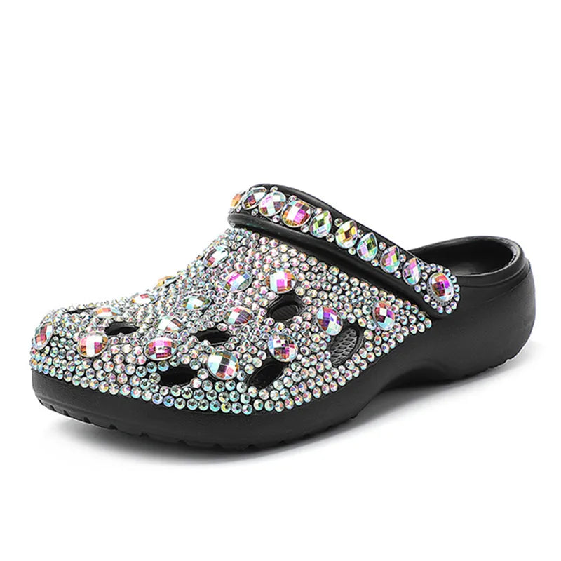 Kristallverzierte Sommer-Damensandalen aus EVA – Alviera
