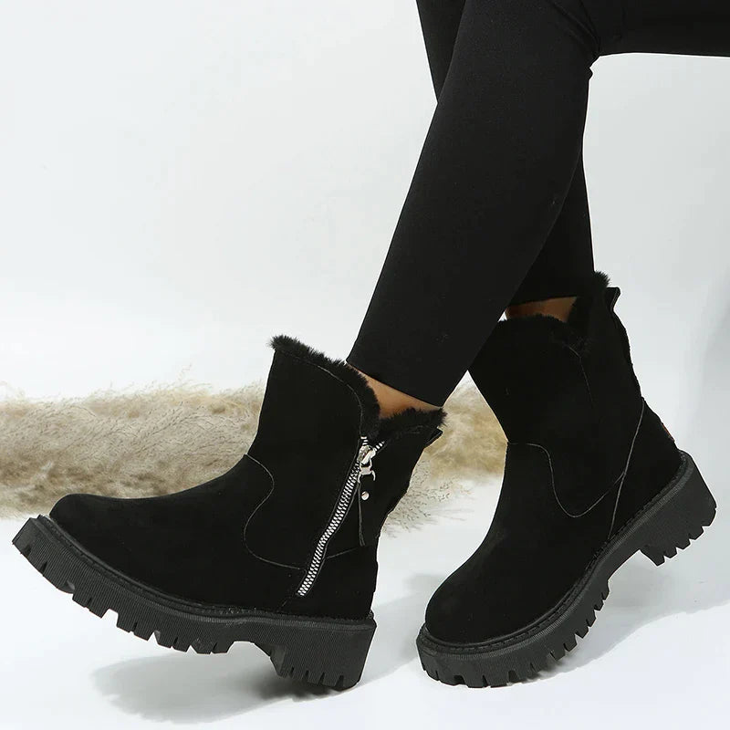 Maggie Suede Winter Boots | Warm & Versatile