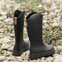 Hohe Damen Regenstiefel wasserdicht mit Komfortsohle – Maris