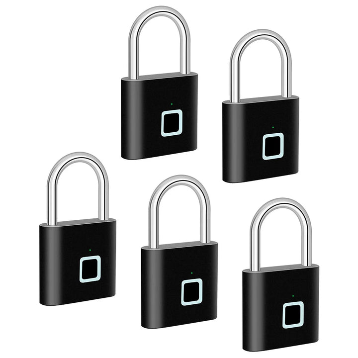 Intelligentes Fingerabdruck-Vorhängeschloss mit USB-Aufladung & wasserdichtem Design – Titan