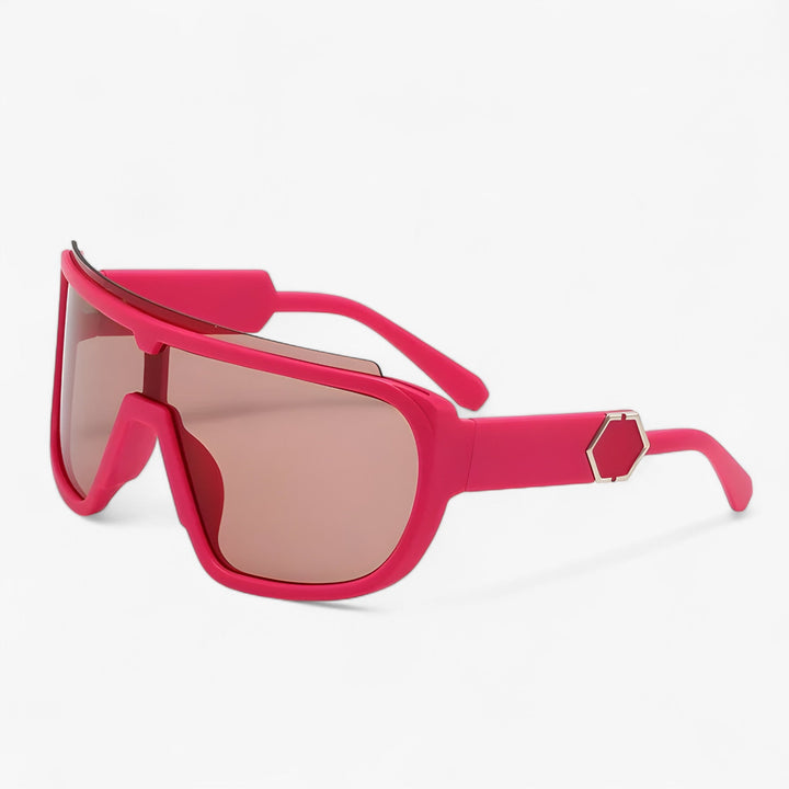 Oversized Monoblock Wraparound Sunglasses – Auron