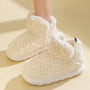 Warme Damenhausschuhe aus Baumwolle und Plüsch - CozySteps